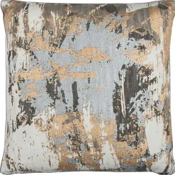 Abstract Metallic Foil Pillow