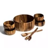 Acacia 7-pc. Salad Bowl and Servers Set, 12 in.