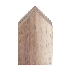Acacia Wood House Photo Holders, Set of 3