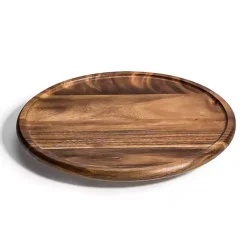Acacia Wood Round Lazy Susan, 15 in.