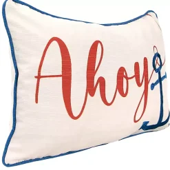 Ahoy Anchor Lumbar Pillow