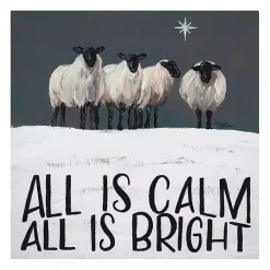 All Is Calm All Is Bright Canvas Art Print