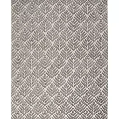 Aloha Gray Botanical Indoor/Outdoor Rug, 6x9