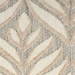 Aloha Ivory Botanical Indoor/Outdoor Area Rug, 3x5