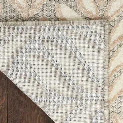 Aloha Ivory Botanical Indoor/Outdoor Area Rug, 3x5