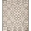 Aloha Ivory Geometric Indoor/Outdoor Area Rug, 3x5
