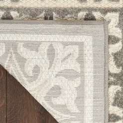 Aloha Ivory Geometric Indoor/Outdoor Area Rug, 3x5