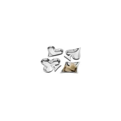 Aluminum Card Icon Bowls, Set of 4