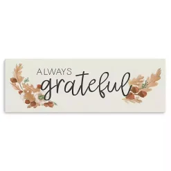 Always Grateful Canvas Art Print, 10x30