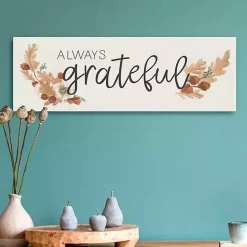 Always Grateful Canvas Art Print, 10x30