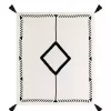 Anna Black And White Diamond Throw