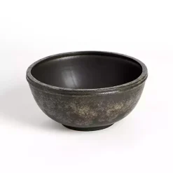 Antique Black Ceramic Decorative Bowl