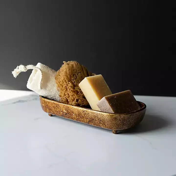 Antique Brass Vanity Dough Bowl