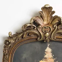 Antique Gold Winter Tree Framed Art Print