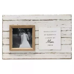 Antique White Wooden Mom Picture Frame
