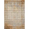 Antiqued Ivory Copper Outdoor Area Rug, 5x7
