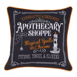 Apothecary Shoppe Halloween Pillow