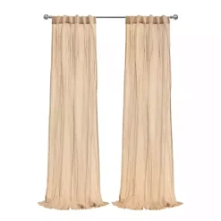 Apricot Paloma Curtain Panel, 95 in.
