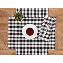 Ashford Black Buffalo Check Table Runner