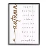 Autumn Checklist Canvas Wall Art
