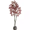 Autumn Dogwood Tree in Decorative Planter, 6 ft.