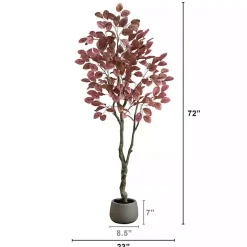 Autumn Dogwood Tree in Decorative Planter, 6 ft.