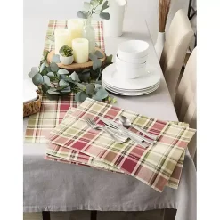 Autumn Harvest Plaid Table Runner