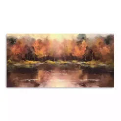 Autumn Lake Canvas Art Print, 20x10 in.