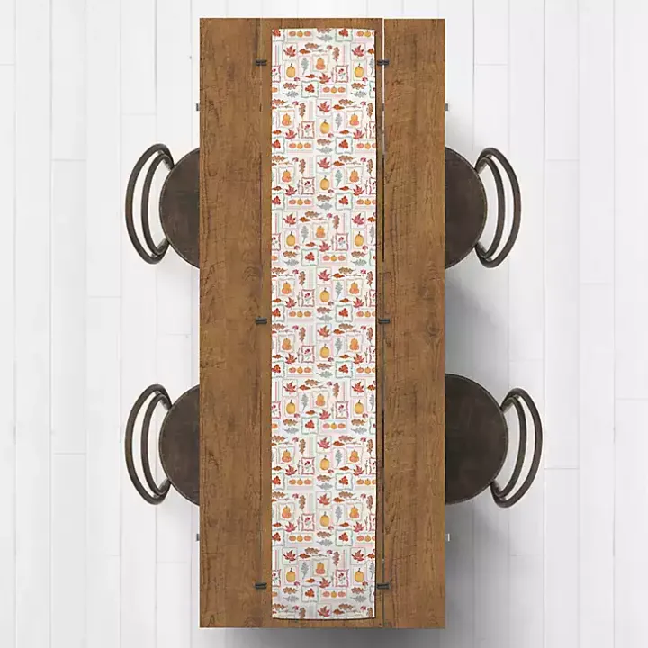 Autumn Patchwork Table Runner, 72 in.