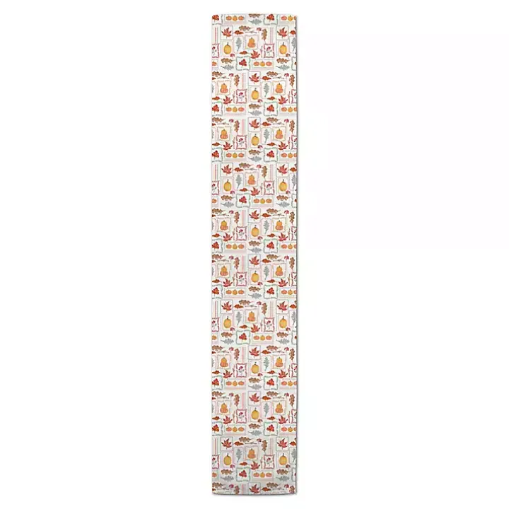 Autumn Patchwork Table Runner, 72 in.