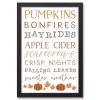 Autumn Things Framed Canvas Art Print