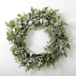 Baby's Breath and Greenery Wreath