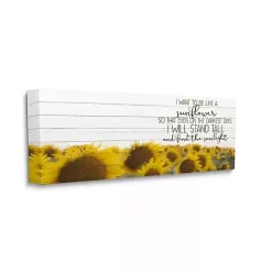 Be Like A Sunflower Canvas Art Print