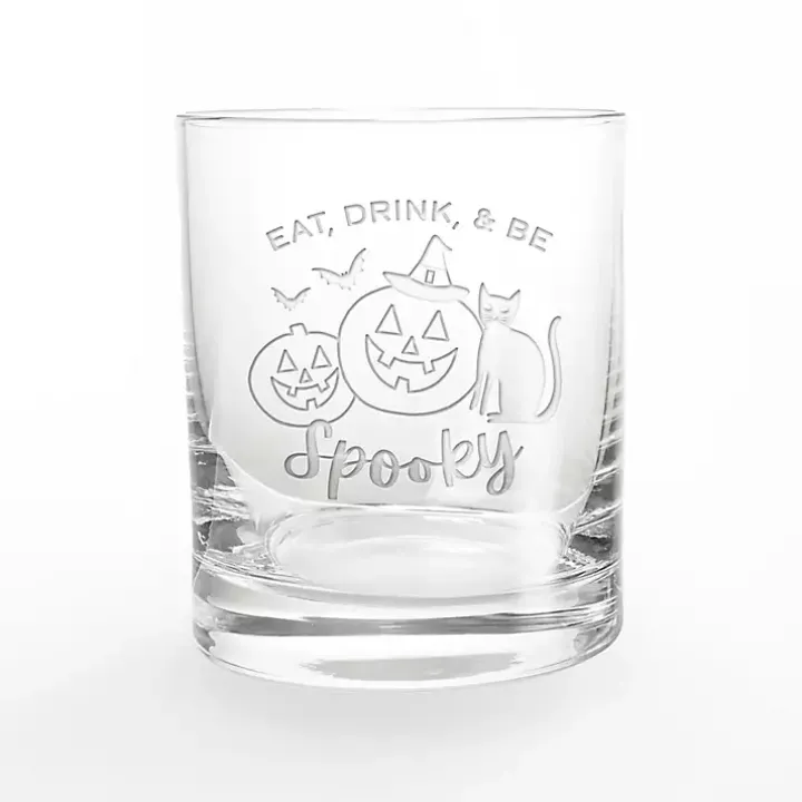 Be Spooky Halloween Whiskey Glasses, Set of 2