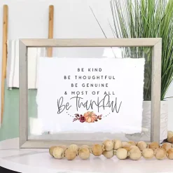 Be Thankful Framed Wall Plaque