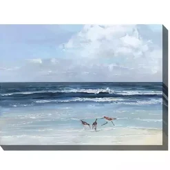 Beach Combers Outdoor Canvas Art Print