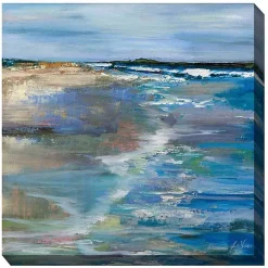 Beach Walk Outdoor Canvas Art Print