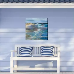 Beach Walk Outdoor Canvas Art Print