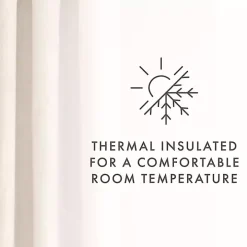 Beige Blackout Curtains, 84 in.