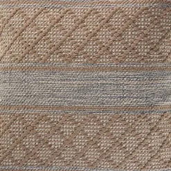 Beige Criss Cross Accent Pillow