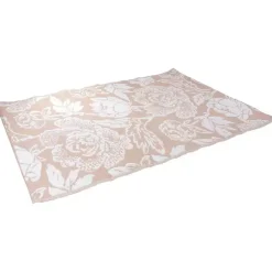 Beige Roses Outdoor Area Rug, 4x6