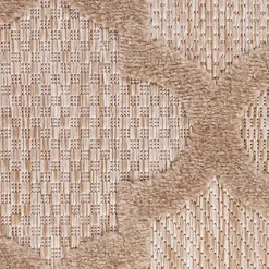 Beige Trellis Indoor/Outdoor Area Rug, 6x9