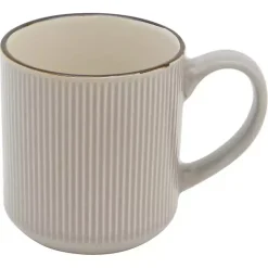 Betsy Taupe Ribbed 16-pc. Dinnerware Set