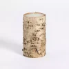 Birch Tree Bark Pillar Candle, 3x6 in.