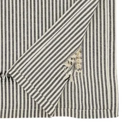 Black & White Striped Table Runner, 72 in.