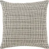 Black and Natural Sea Striped Pillow