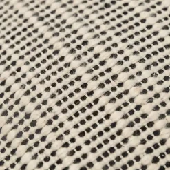 Black and Natural Sea Striped Pillow