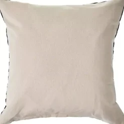 Black and White Chevron Pillow with Tassels