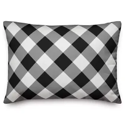 Black and White Grateful Heart Pillow