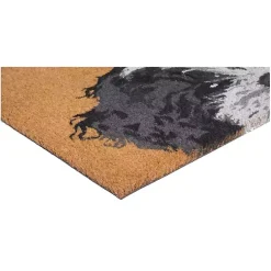 Black and White Shih Tzu Hello Doormat